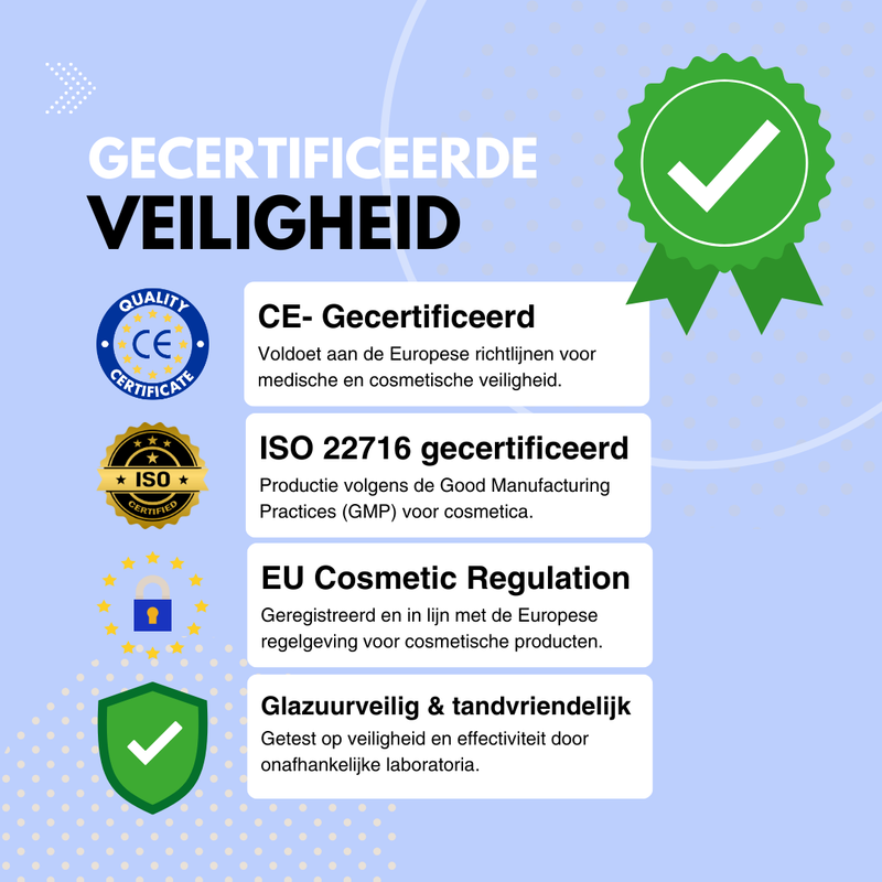 Veilig tanden bleken met de tandenbleek set