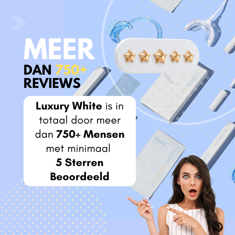 Luxury white reviews - tandenbleek set