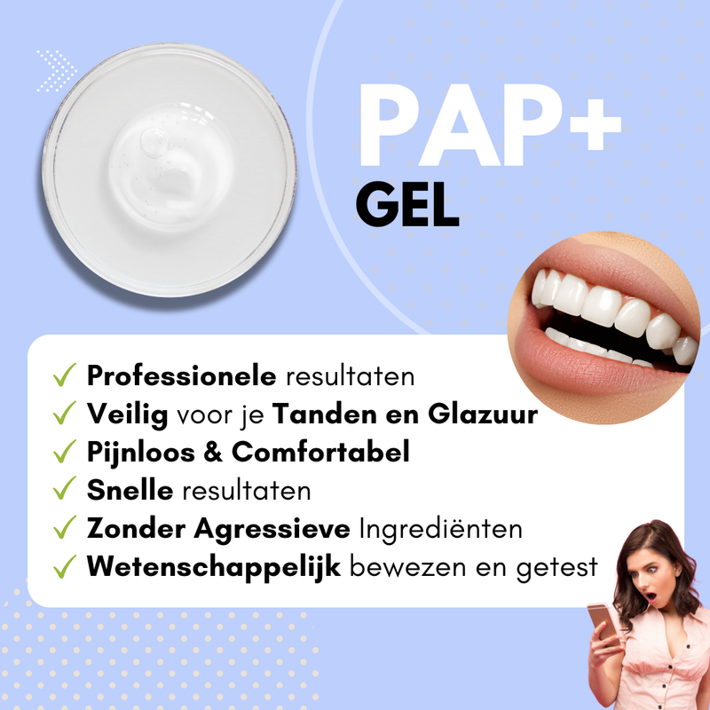 Voordelen van PAP+ met tandenbleken thuis